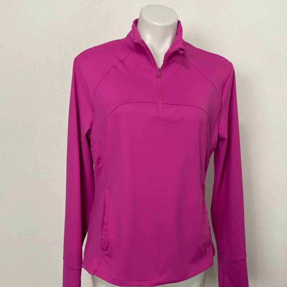 Apana Pink 3/4 Zip Gorpcore Athletic High Neck Outdoor Pullover Jacket Size XL